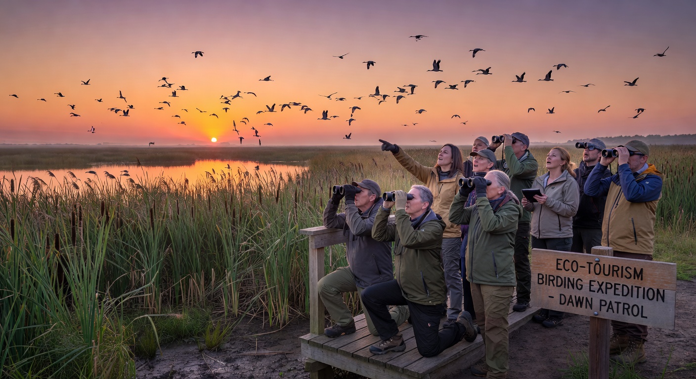 Dawn birdwatching